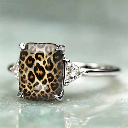 📢📢50% OFF !! ⏰Vintage Leopard Print Copper Ring