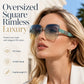 🎉 2026 Sale — Over 23,000 Sold! 🕶️ Rimless Square Sunglasses – Pearl Metal Temples, UV400 Protection, 39g Lightweight Style! ✨