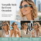 🎉 2026 Sale — Over 23,000 Sold! 🕶️ Rimless Square Sunglasses – Pearl Metal Temples, UV400 Protection, 39g Lightweight Style! ✨