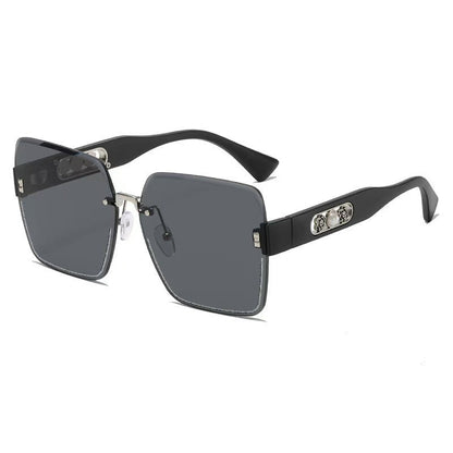 🎉 2026 Sale — Over 23,000 Sold! 🕶️ Rimless Square Sunglasses – Pearl Metal Temples, UV400 Protection, 39g Lightweight Style! ✨