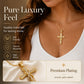 ⏳Time-Limited Special⏰Women's Sparkling Twisted Knot Cross Pendant Necklace – Elegant design, brilliant shine & lightweight – Perfect for daily wear & special occasions 💖