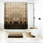 Elegant Marble Pattern Bathroom Shower Curtain