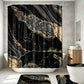 Elegant Marble Pattern Bathroom Shower Curtain