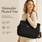📢📢40% OFF !! ⏰Casual Canvas Tote Bag with Pleated Side Pockets for Women