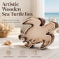 🎉 2026 Sale — Over 14,900 Sold!🌊 Creative Wood Sea Turtle Shell Organizer