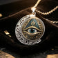 Vintage All Seeing Eye Pendant Necklace