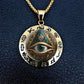 Vintage All Seeing Eye Pendant Necklace