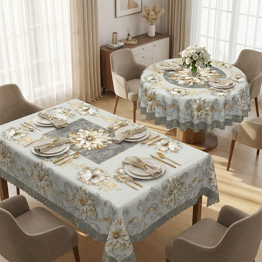 🎉 2026 Sale — Over 16,000 Sold! 🌸 Waterproof Embossed Floral Tablecloth – Spills Bead Up, Wipe Clean – Elegant Texture, Effortless Protection for Every Meal ✨