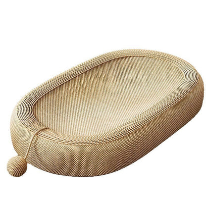🎉 2026 Sale — Over 21,000 Sold! 🐱 Wear-Resistant Sisal Cat Scratcher Bed – Scratch, Sleep & Play – Roomy Oval Shape + Cat Toy Included – Save Your Sofa! ✨