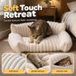 🐾✨50% OFF! 🐱🐶 Cozy Sofa Pet Bed – Ultra-Comfortable, Raised Bolster Edges & Super-Soft Ribbed Plush. Over 11,382 Happy Pets Sleeping in Style!✨