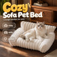 🐾✨50% OFF! 🐱🐶 Cozy Sofa Pet Bed – Ultra-Comfortable, Raised Bolster Edges & Super-Soft Ribbed Plush. Over 11,382 Happy Pets Sleeping in Style!✨
