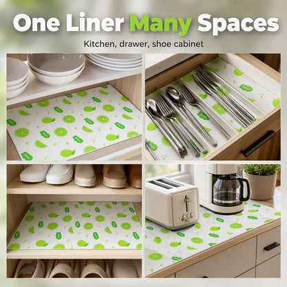 📢 LIMITED TIME 50% OFF & IN STOCK! ⏰ Waterproof Drawer & Shelf Liner – Thick Cushion, Easy-Cut Fit & Citrus Print 🍊✨