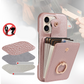📢📢40% OFF !!⏰ Crossbody Wallet Phone Case – RFID Blocking, Accordion Card Slot & Detachable Strap – Litchi Pattern PU Leather ✨