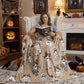 📢📢40% OFF !! ⏰Halloween Ghost Print Cozy Throw Blanket