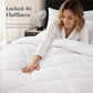 📢📢40% OFF !! ⏰ 3-Piece Quilted Comforter Set with Shams – All-Season Microfiber