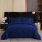 📢📢40% OFF !! ⏰ 3-Piece Quilted Comforter Set with Shams – All-Season Microfiber