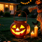 Solar Pumpkin Lantern Halloween