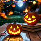Solar Pumpkin Lantern Halloween