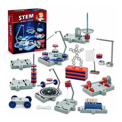 🎉 2026 Sale — Over 31,900 Sold!🧲12‑in‑1 Magnet Science Experiment Kit 🚂