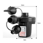 Portable Electric Air Pump with 3 Nozzles