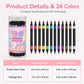 🎉 2026 Sale — Over 25,000 Sold!💅 24‑Colors Dual‑Ended Nail Art Pens‑DIY Manicure Drawing Set 🎨
