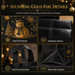 Black Christmas Non Woven Gift Tote Bag Holiday Present Packaging Bag 23x22x11cm