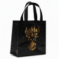 Black Christmas Non Woven Gift Tote Bag Holiday Present Packaging Bag 23x22x11cm