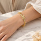 18K Gold Plated Butterfly Link Bracelet