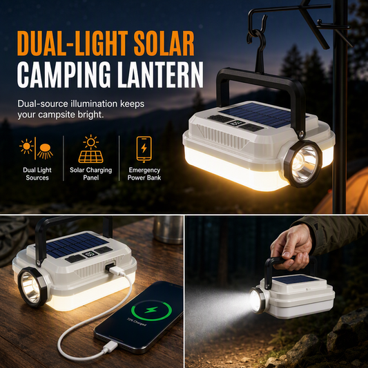 ⭐ DON'T MISS 50% OFF 🏕️ Multi-Functional — Lantern, Work Light & Device Charger