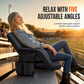 Portable Heated Stadium Seat Foldable Bleacher Chair with Backpack Straps Waterproof Wear Resistant Cushion for Outdoor Fishing and Sports