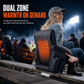 Portable Heated Stadium Seat Foldable Bleacher Chair with Backpack Straps Waterproof Wear Resistant Cushion for Outdoor Fishing and Sports