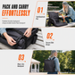 Portable Heated Stadium Seat Foldable Bleacher Chair with Backpack Straps Waterproof Wear Resistant Cushion for Outdoor Fishing and Sports