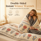 ❄️ Double-Sided Sherpa Fleece Comforter – Thick Warm Winter Quilt with Soft Velvet Feel for Cozy Bedroom Bedding