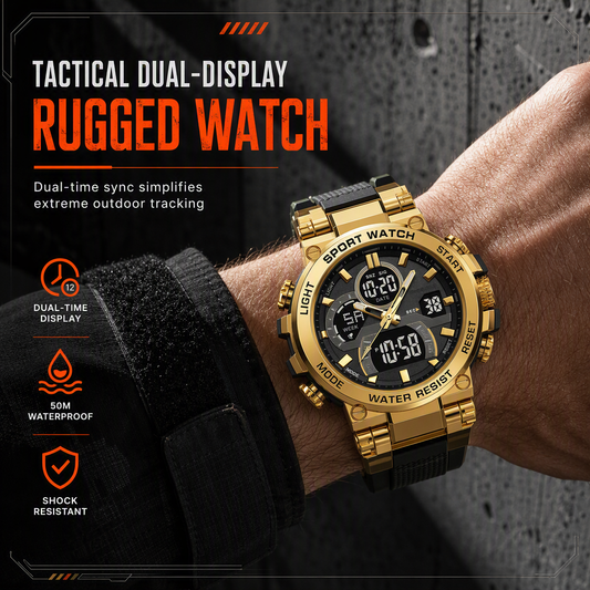 ⌚ LIMITED‑TIME 50% OFF! 💦 Tactical Style 50M Waterproof Multifunctional Digital Sports Watch – Rugged, Practical, Versatile ✨