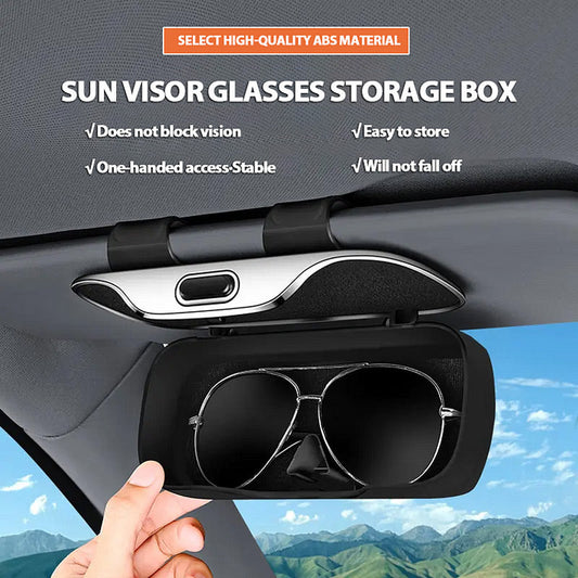 Car All-Inclusive Sun Visor Glasses Storage Box