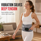Rechargeable Heated Waist Support Belt with Massage and Red Light Heating Hot Compress Waist Brace with Controller