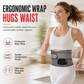 Rechargeable Heated Waist Support Belt with Massage and Red Light Heating Hot Compress Waist Brace with Controller