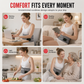 Rechargeable Heated Waist Support Belt with Massage and Red Light Heating Hot Compress Waist Brace with Controller