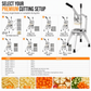 🔪 Vertical Vegetable Dicer – 4 sharp blades & heavy‑duty lever ✨