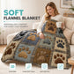 🐾Cute Paw Print Soft Flannel Blanket