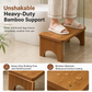 🚽 LIMITED‑TIME 50% OFF! 🪵 21,493 Sold – Non-Slip Toilet Step Stool for Kids & Adults – Natural Bamboo, Ergonomic Posture & Sturdy Support 🦶