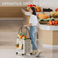 Foldable Shopping Cart with 360 Degree Swivel Wheels