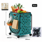Foldable Shopping Cart with 360 Degree Swivel Wheels