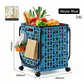 Foldable Shopping Cart with 360 Degree Swivel Wheels