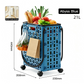 Foldable Shopping Cart with 360 Degree Swivel Wheels