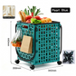 Foldable Shopping Cart with 360 Degree Swivel Wheels