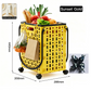 Foldable Shopping Cart with 360 Degree Swivel Wheels