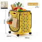 Foldable Shopping Cart with 360 Degree Swivel Wheels