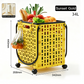 Foldable Shopping Cart with 360 Degree Swivel Wheels