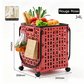 Foldable Shopping Cart with 360 Degree Swivel Wheels
